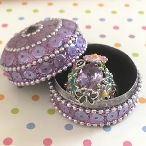 Park*Lane FAIRY TALE RING & Cute Trinket Box-Sz.7